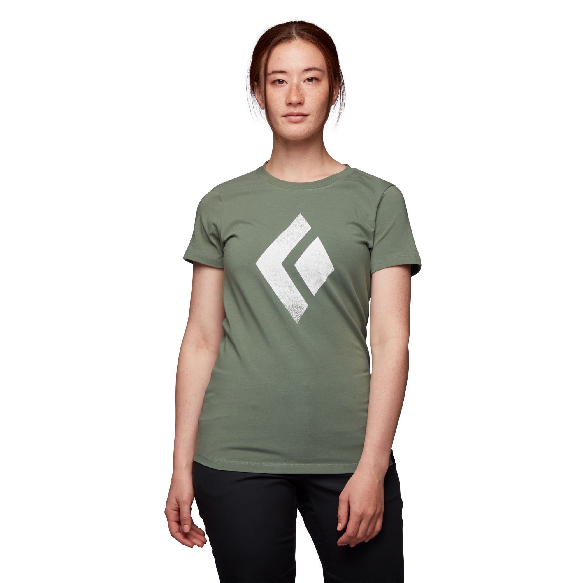 Black Diamond T-Shirt Black Diamond W Chalked Up Tee Damen Kurzarm-Shirt