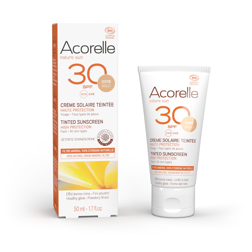 acorelle Crème Solaire Visage Teintée Dorée SPF30 50ML Crème solaire teintée
