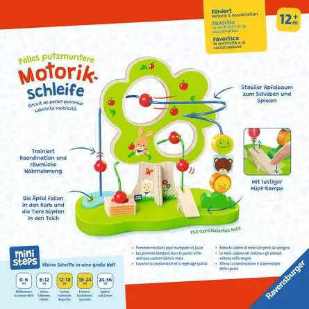 ministeps: Pelles putzmuntere Motorikschleife - Babyspielzeug ab 12 Monaten