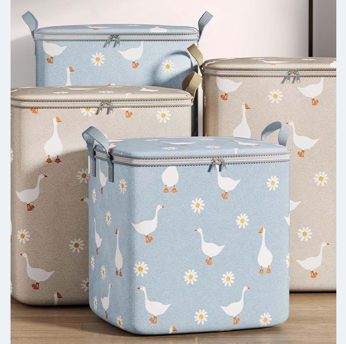 FIDDY Aufbewahrungstasche Aufbewahrungstaschen für Haushaltskleidung und Steppdecken (Aufbewahrungsboxen für Steppdecken mit großem Fassungsvermögen, Gepäcktaschen aus Vliesstoff für den Kleiderschrank, 1-tlg)