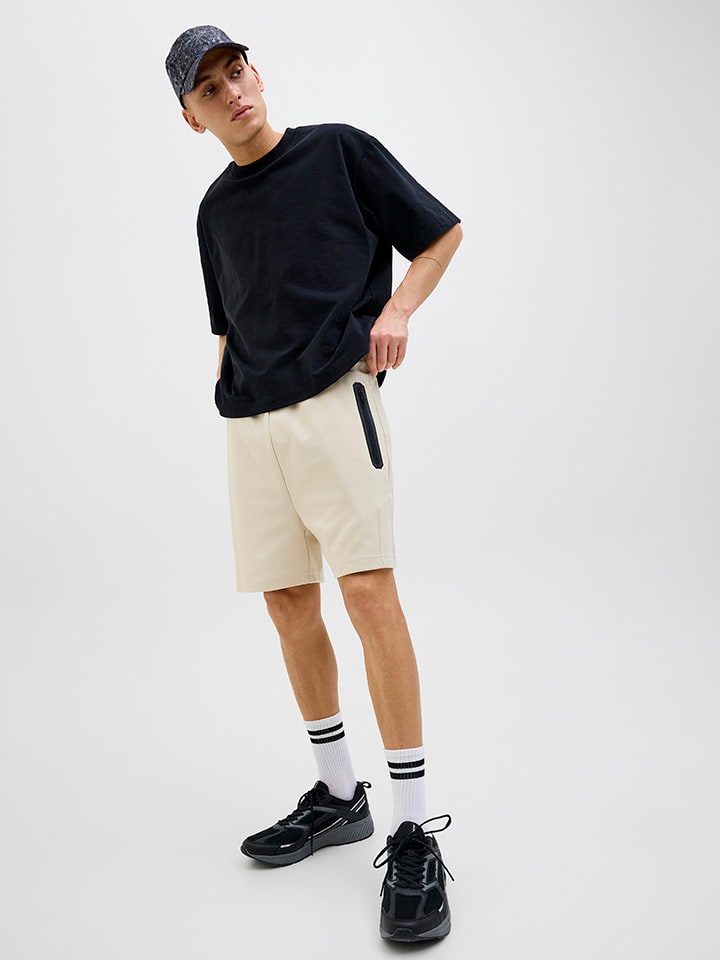 Jack & Jones Sweatshorts in Beige günstig kaufen