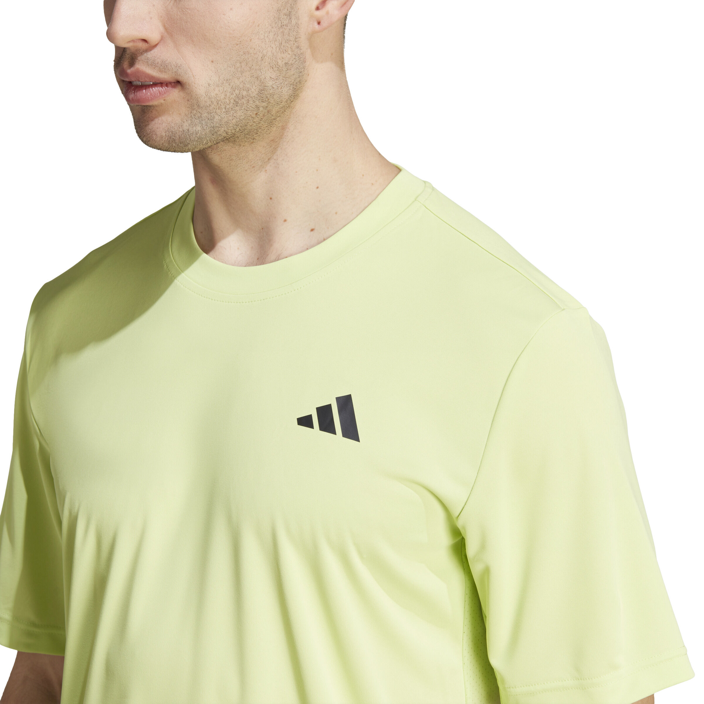 Club 3 Stripes T-Shirt Herren - Limette