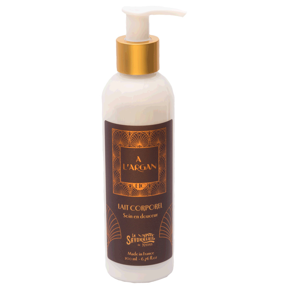 La savonnerie de nyons Lait Corporel à l'Huile d'Argan BIO 200ml Lait corps