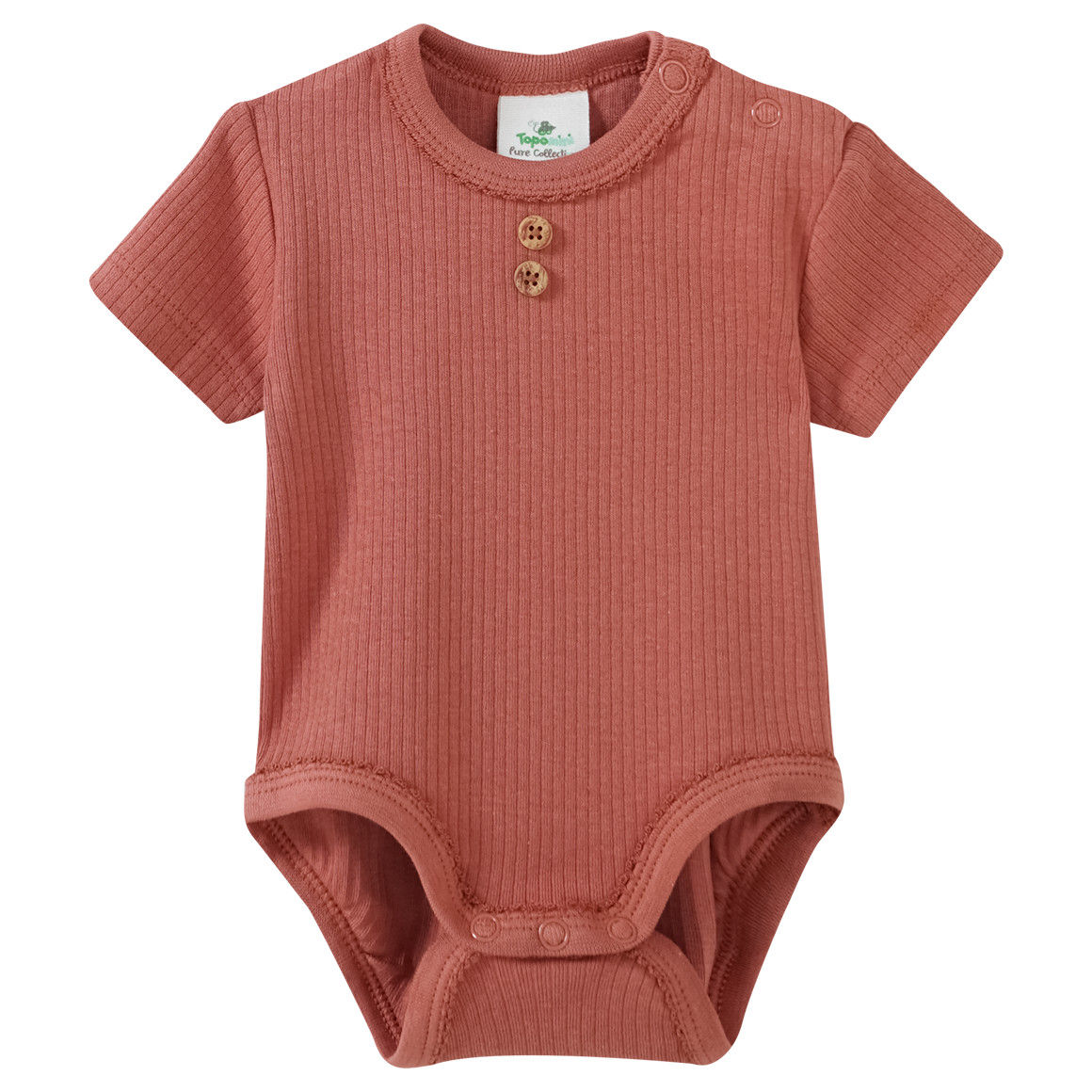 3 Baby Bodys mit Rippstruktur
