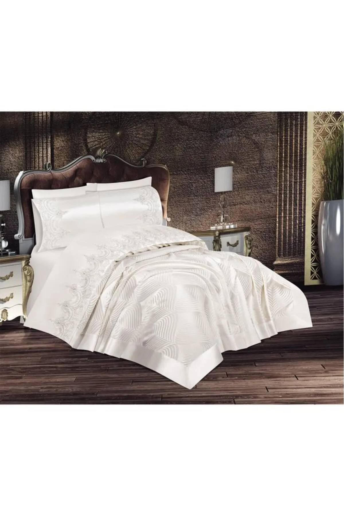 Çeyiz Diyarı  Prestige Pique Set 6-teilig Creme