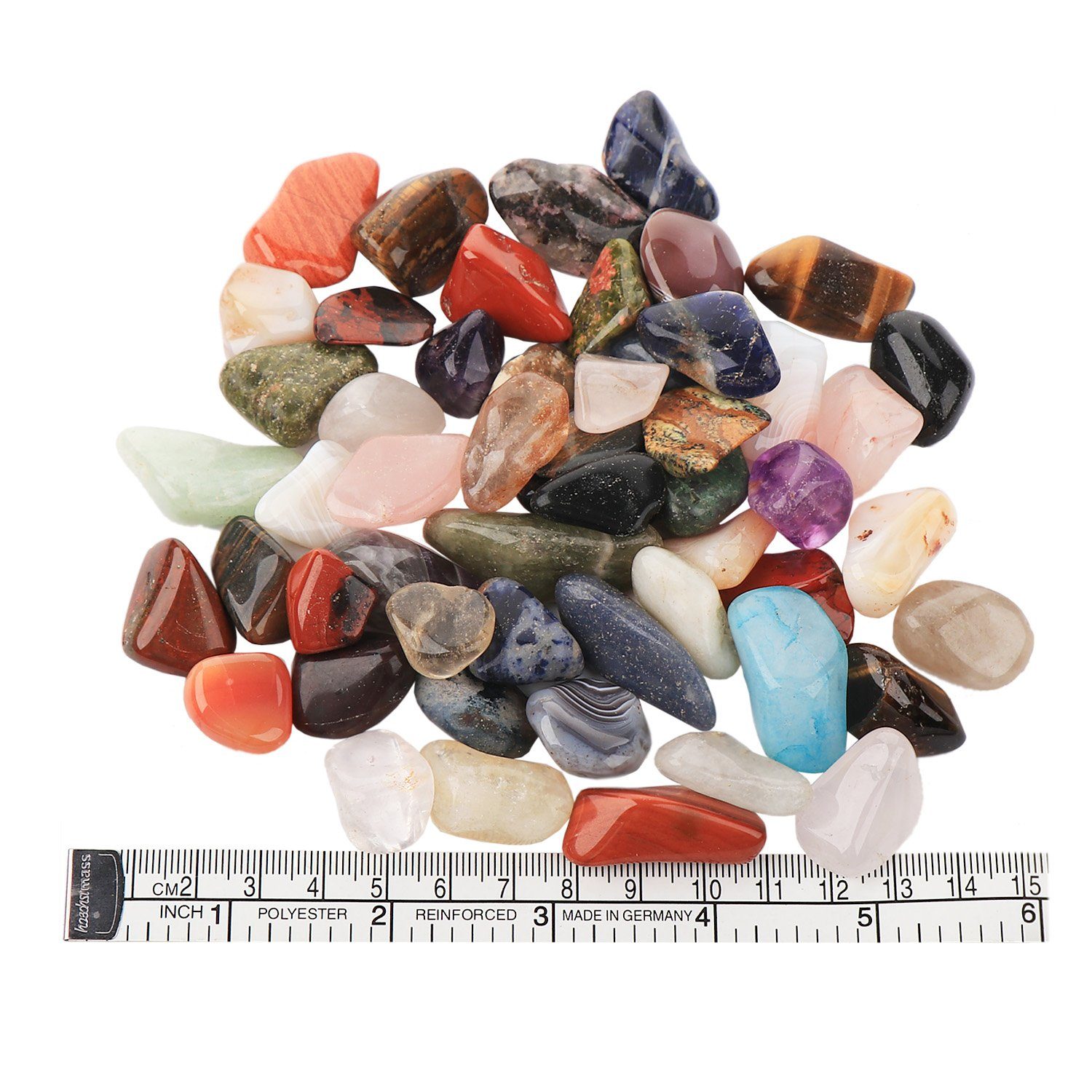 NKlaus Mineralstein 300g Afrika Mix Trommelsteine Handschmeichler 20 -