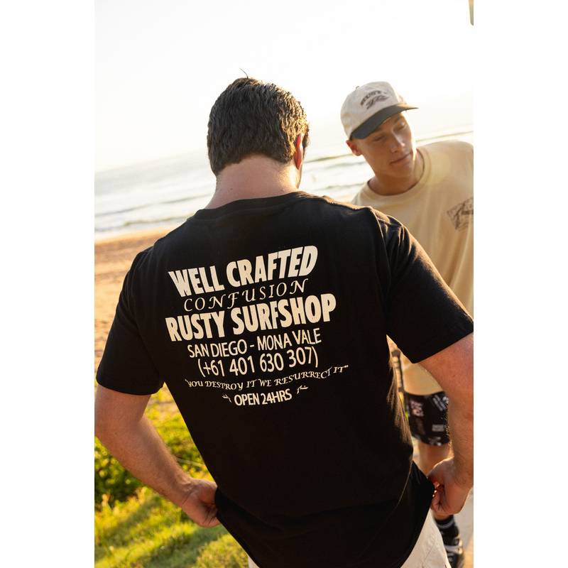 RUSTY SHAPE SHOP MERCH SHORT SLEEVE TEE T-Shirt Herren