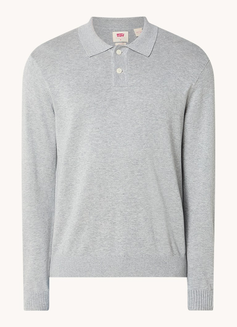 Camisa polo Levi's de manga comprida em malha fina e corte regular