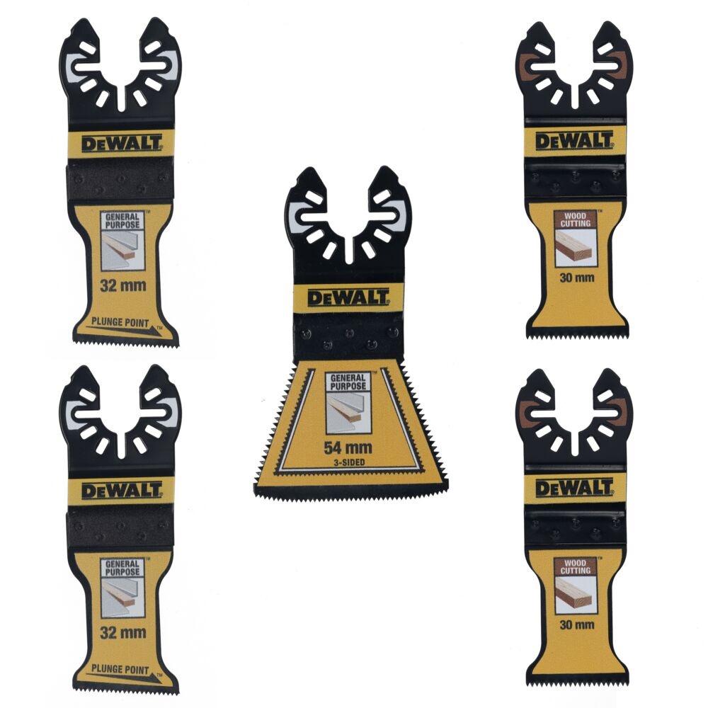 DeWalt Accessories DT20777-QZ 5-częściowy zestaw brzeszczotów do pił wielofunkcyjnych