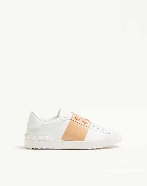 Baskets ouvertes en cuir de veau