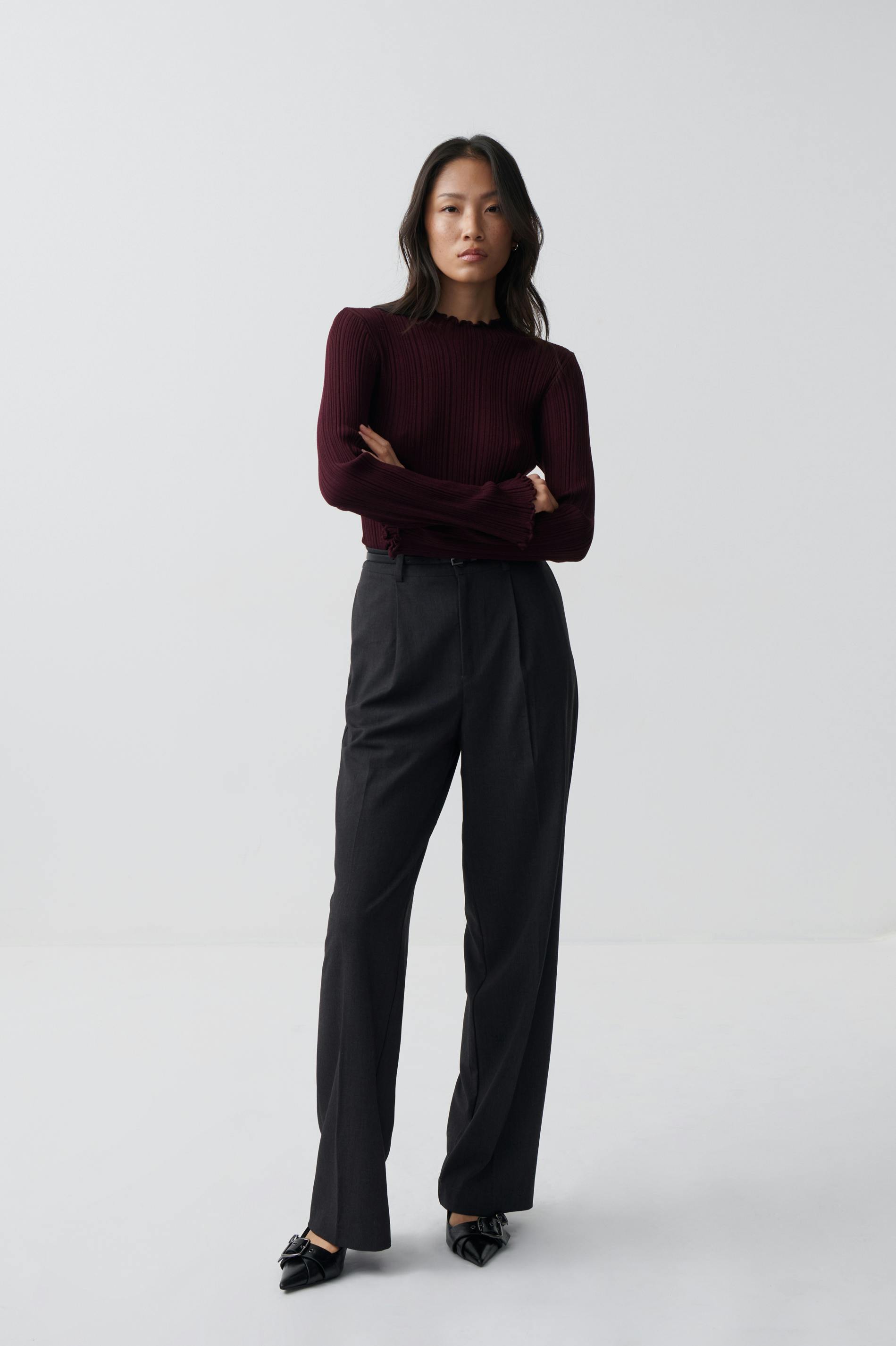 Knitted babylock top