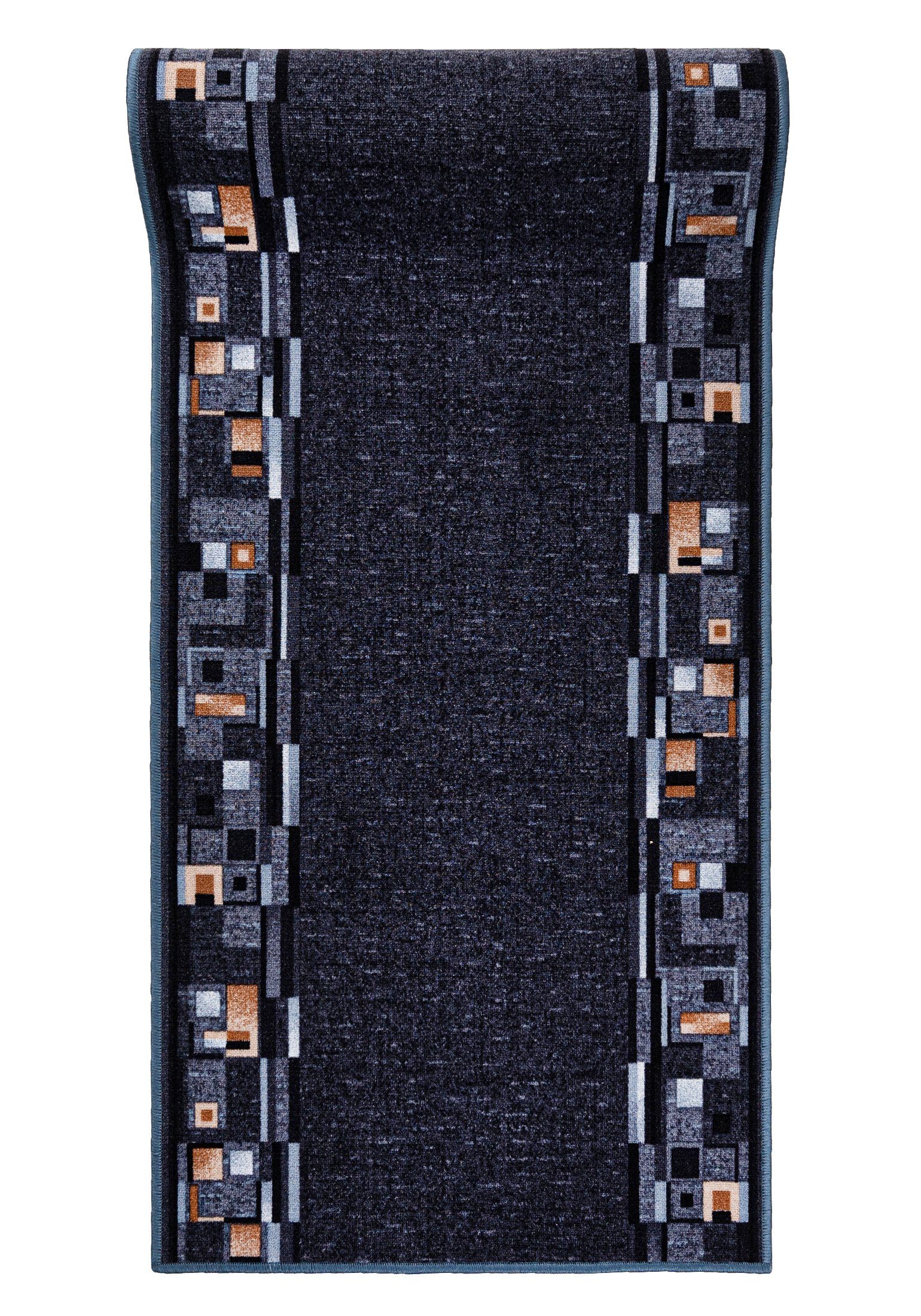 Läufer Läufer Teppichläufer Brücke - Vorzimmer Küche - Grau, Mazovia, 67 x 200 cm, Kurzflor, Rutschfest, Meterware, Verschiedene Größen