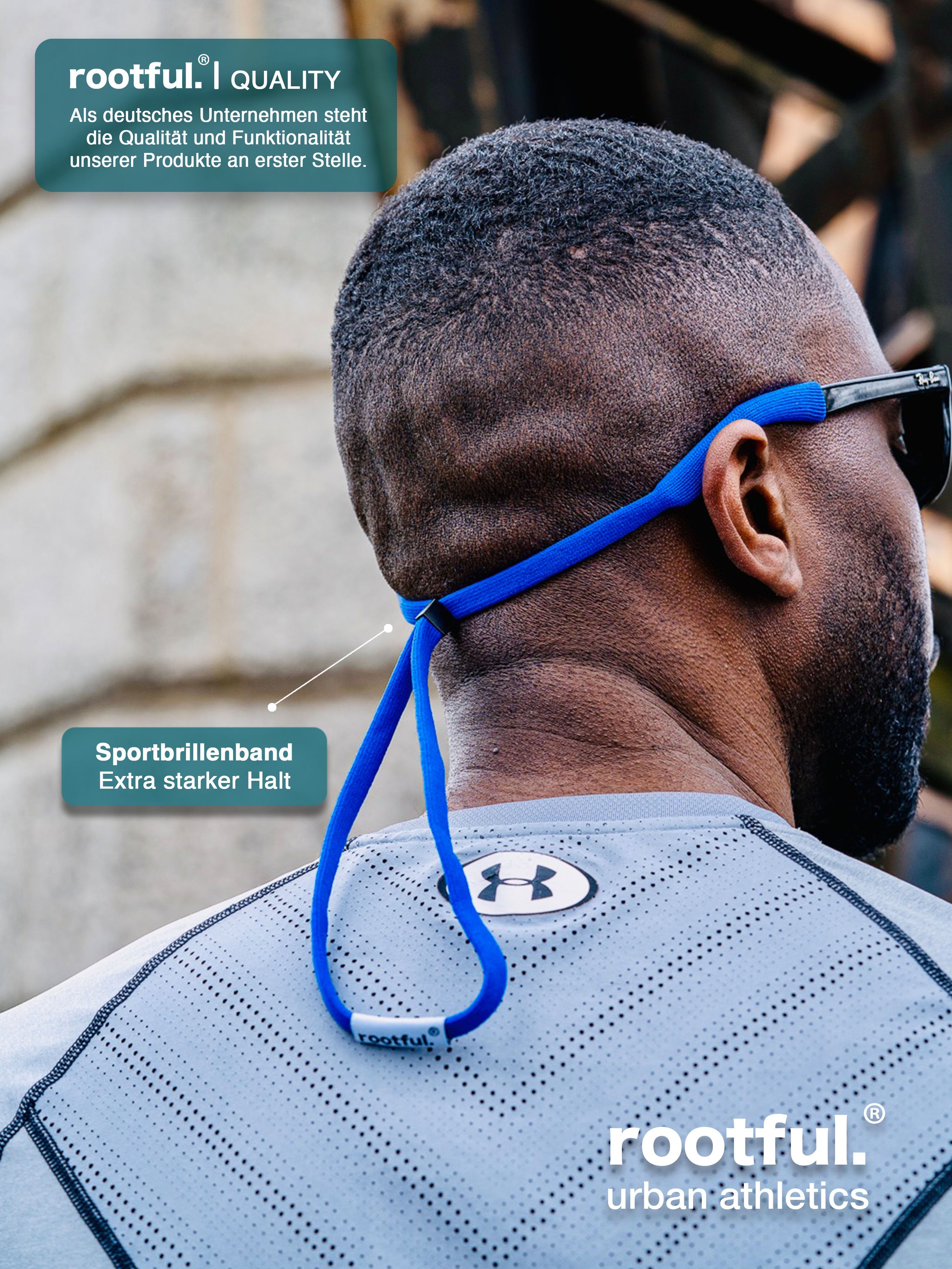 rootful. Brillenband rootful.® 2XURBAN Sportbrillenband für Sportbrillen und Sonnenbrillen