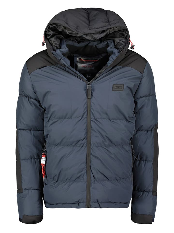 Geographical Norway Steppjacke in Dunkelblau/ Schwarz günstig kaufen