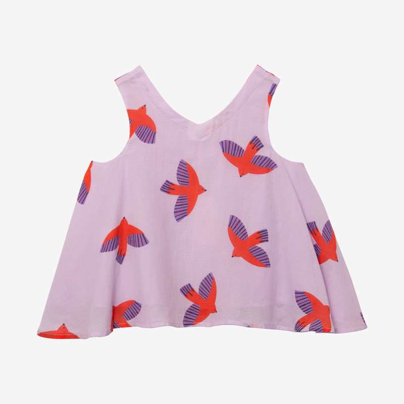 Top fille hirondelles rose Catimini