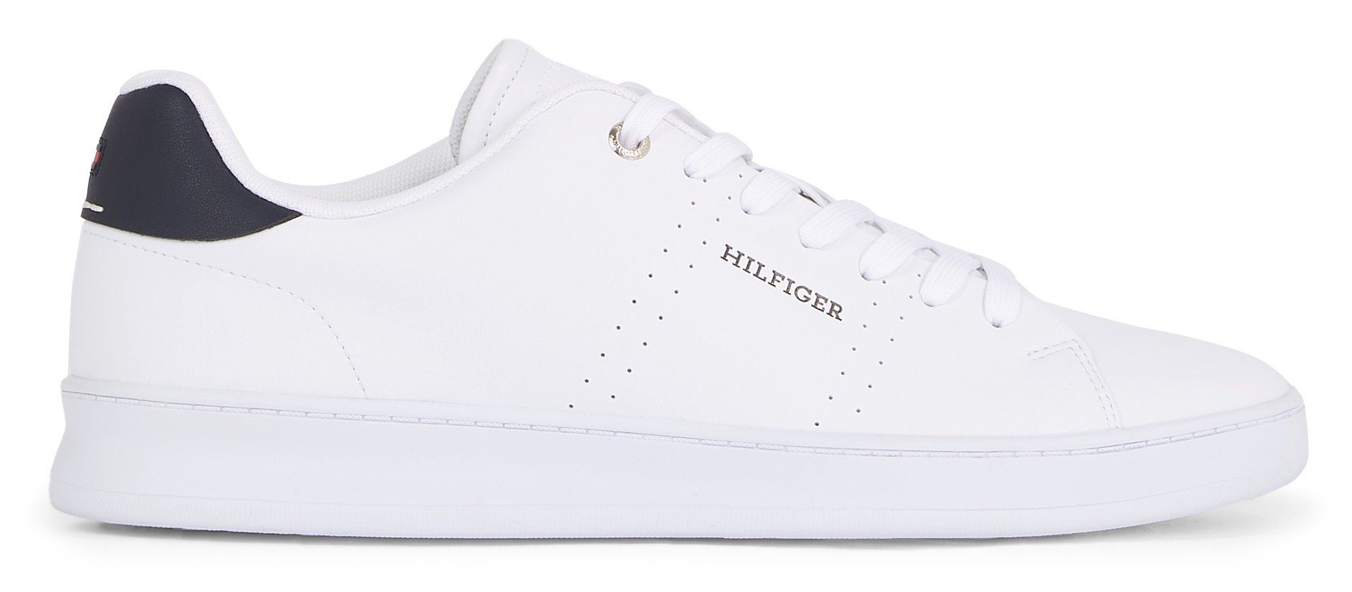 Tommy Hilfiger COURT CUP LTH PERF DETAIL Sneaker mit seitlichem Logoschriftzug