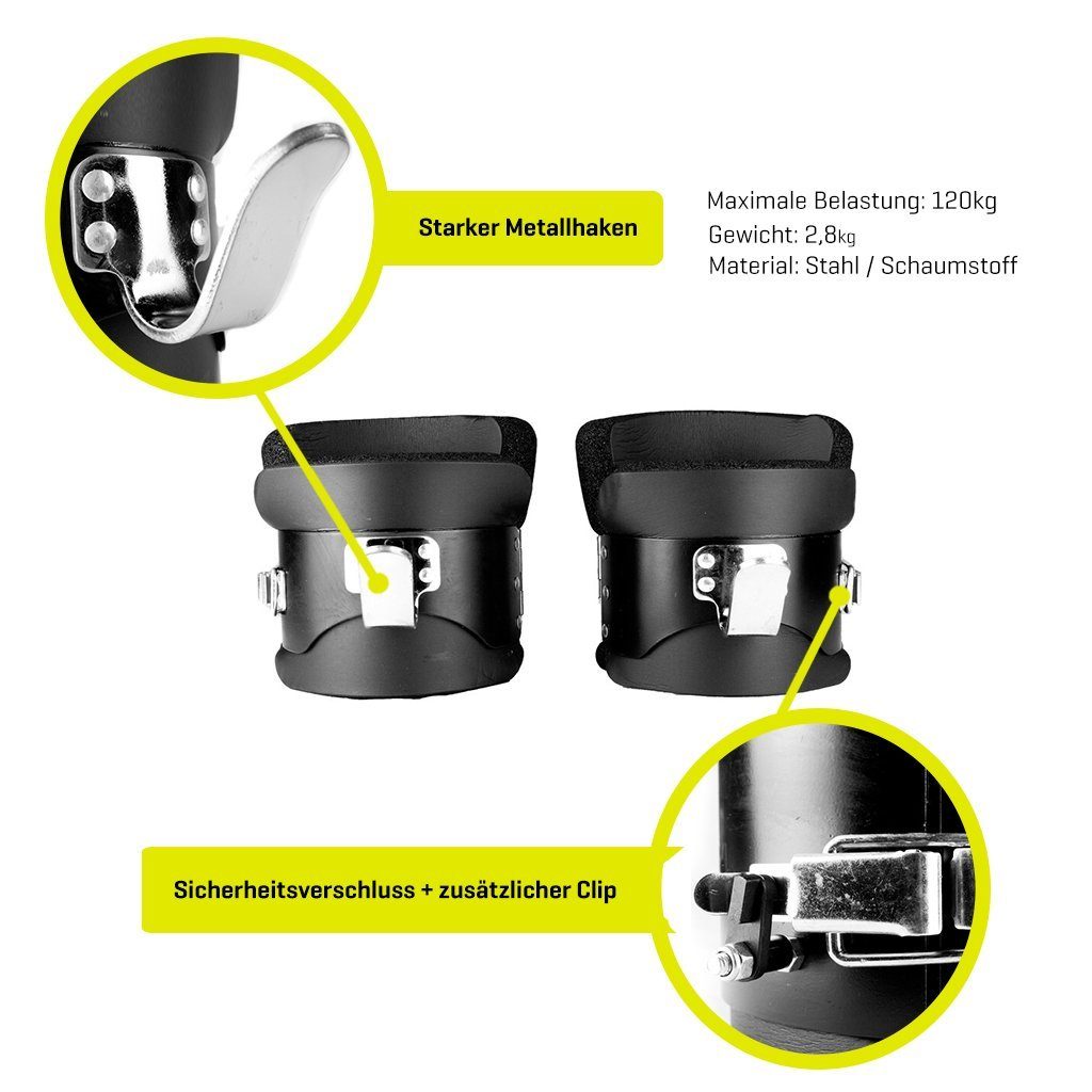 Sporttrend 24 Rückentrainer Gravity Boots Hängeschuhe schwarz