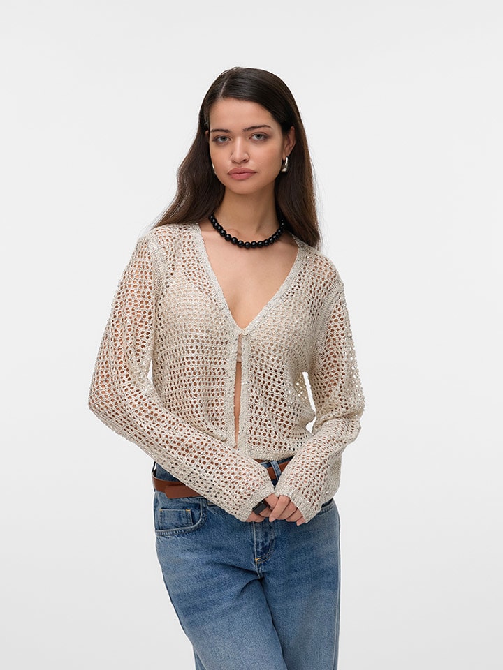 Vero Moda Cardigan in Creme günstig kaufen