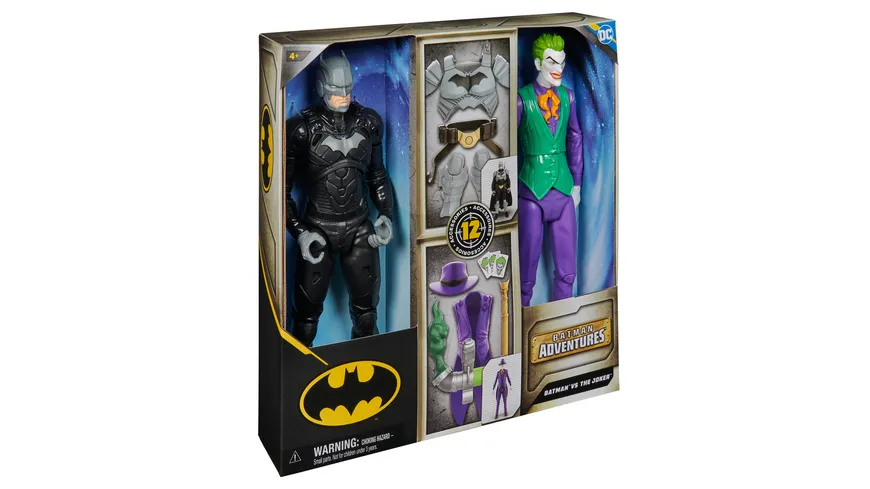 Batman Adventures Batman vs The Joker Action-Figuren 2er Set, 30 cm