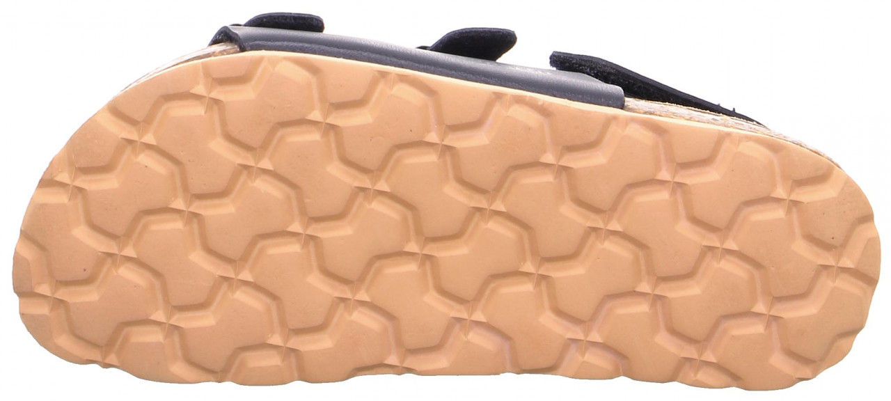 FUSSBETTPANTOFFEL - Blau Sandale mit Schnalle