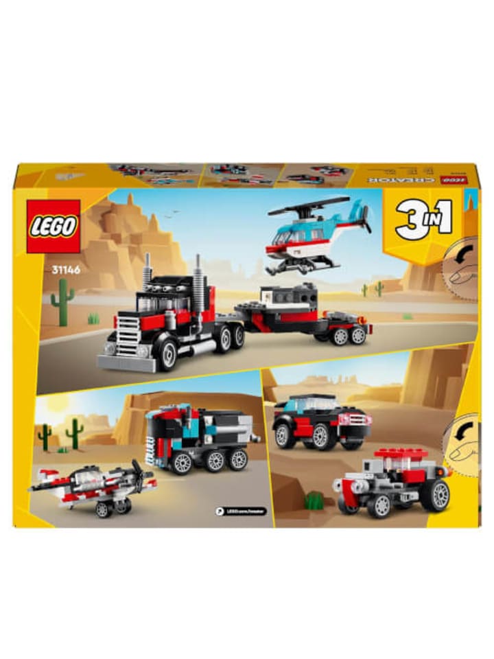 LEGO Bausteine Creator Tieflader mit Hubschrauber, ab 7 Jahre günstig kaufen onesize