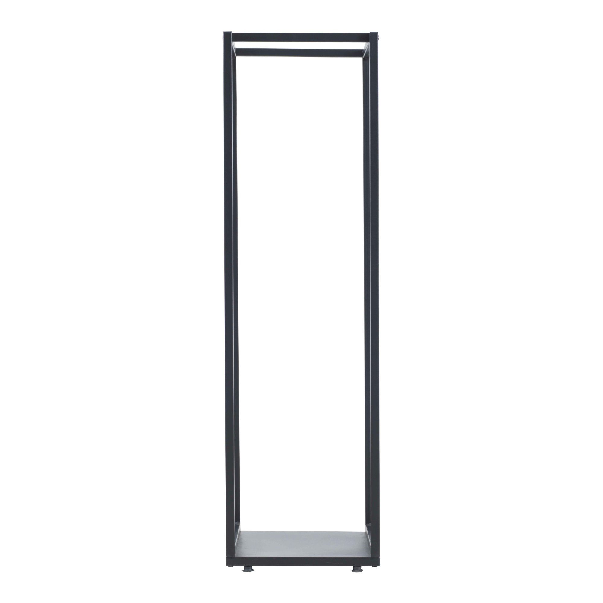 en.casa Kaminholzregal, BxTxH:35x35x120 cm, Tornved Brennholzregal 35x35x120 cm Schwarz