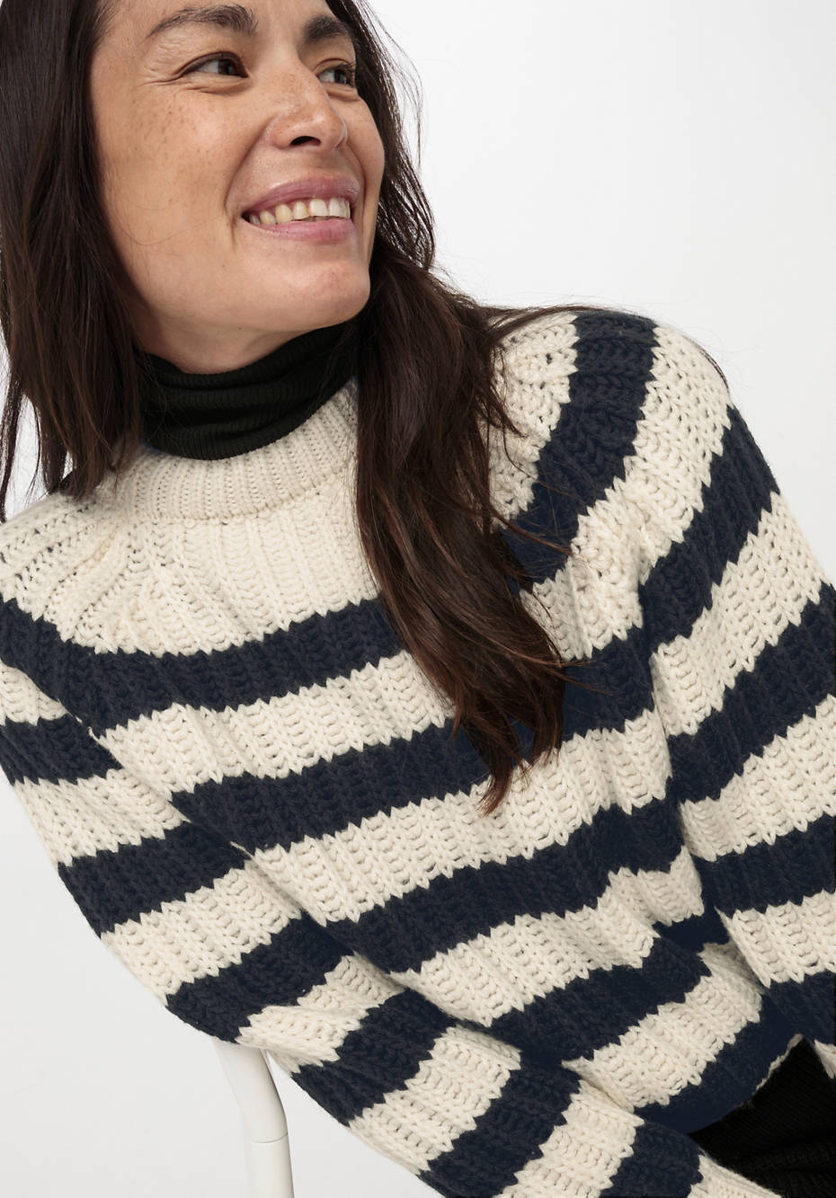 Pullover aus Bio-Baumwolle und Bio-Schurwolle