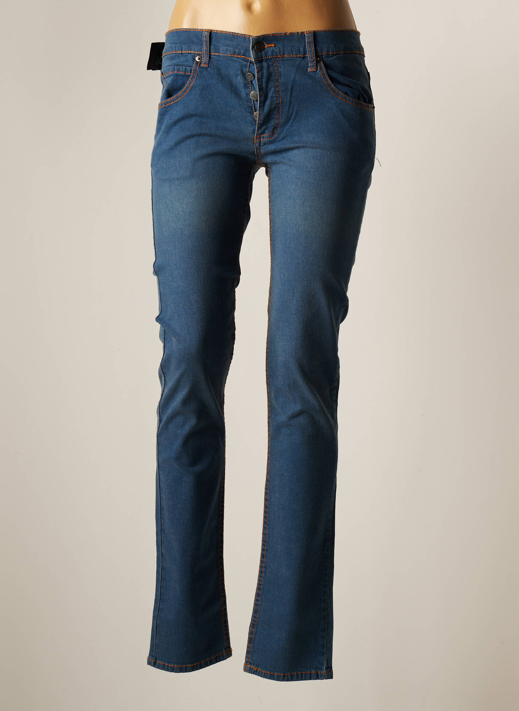 Cheap Monday Jeans Coupe Slim Femme couleur bleu