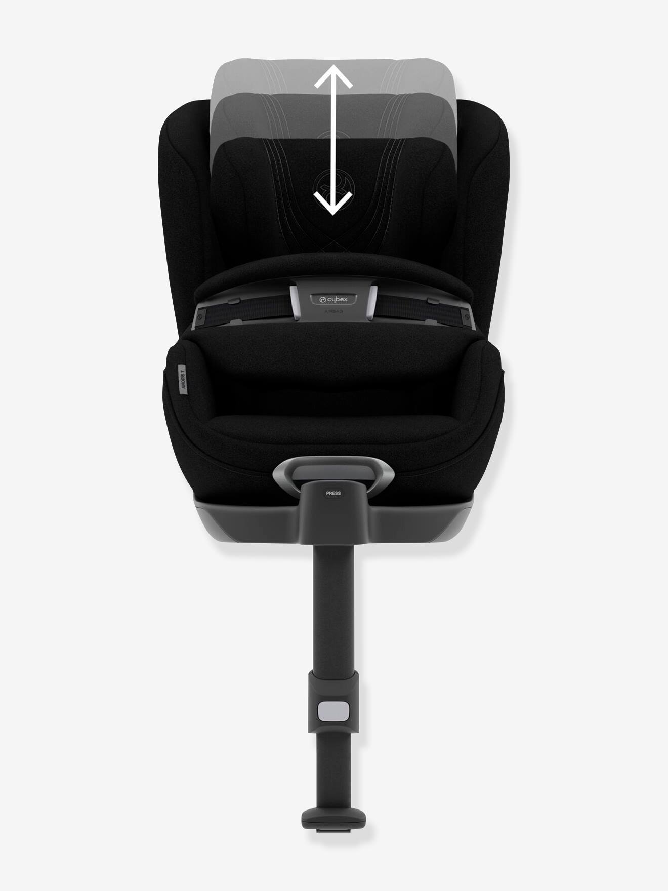 Siège-auto airbag intégré CYBEX Platinum Anoris T i-Size, équivalence groupe 1/2 noir (deep black)