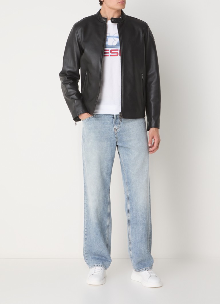 Giacca in montone Diesel L-CARVER con logo