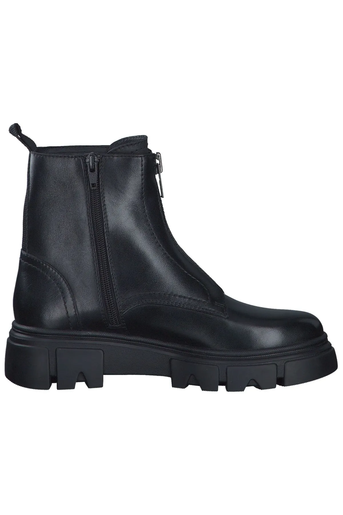 s.Oliver  Stiefelette - Schwarz - Flacher Absatz