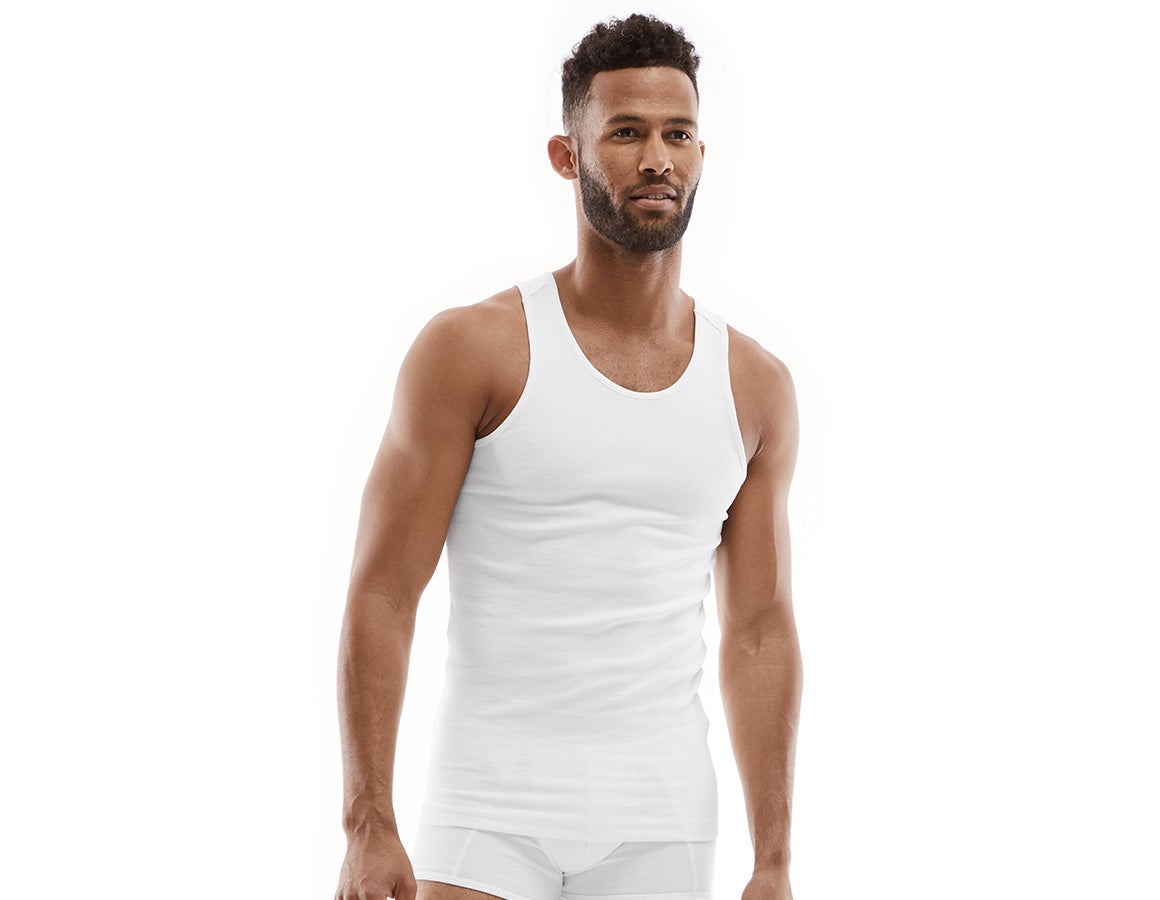 e.s. cotton rib Tank-Shirt