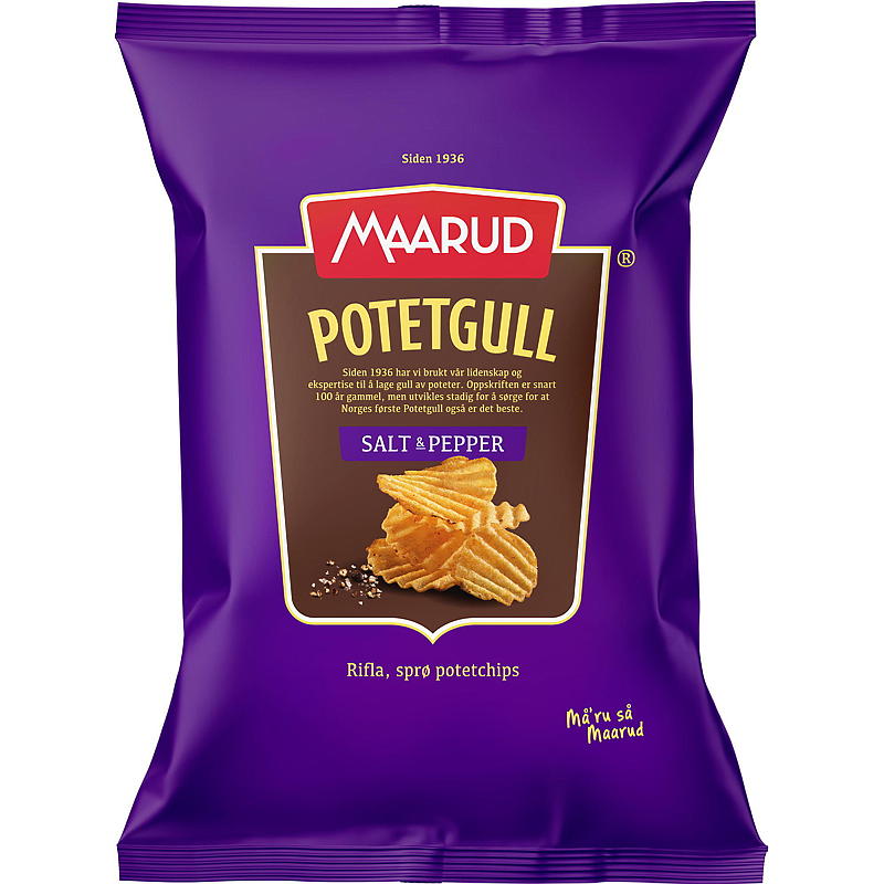 Maarud Potetgull 250 g Salt & pepper Maarud