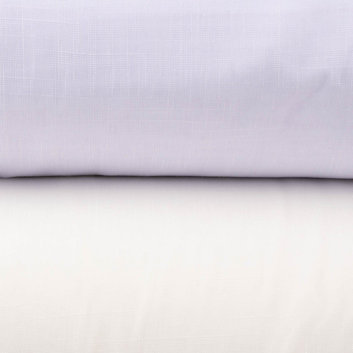 Meterware Gardinenstoff Gardinenstores zarte Leinenstruktur weiß Meterware 180cm, SCHÖNER LEBEN., leicht perforiert, Kunstfaser, mit Bleiband, pflegeleicht, überbreit