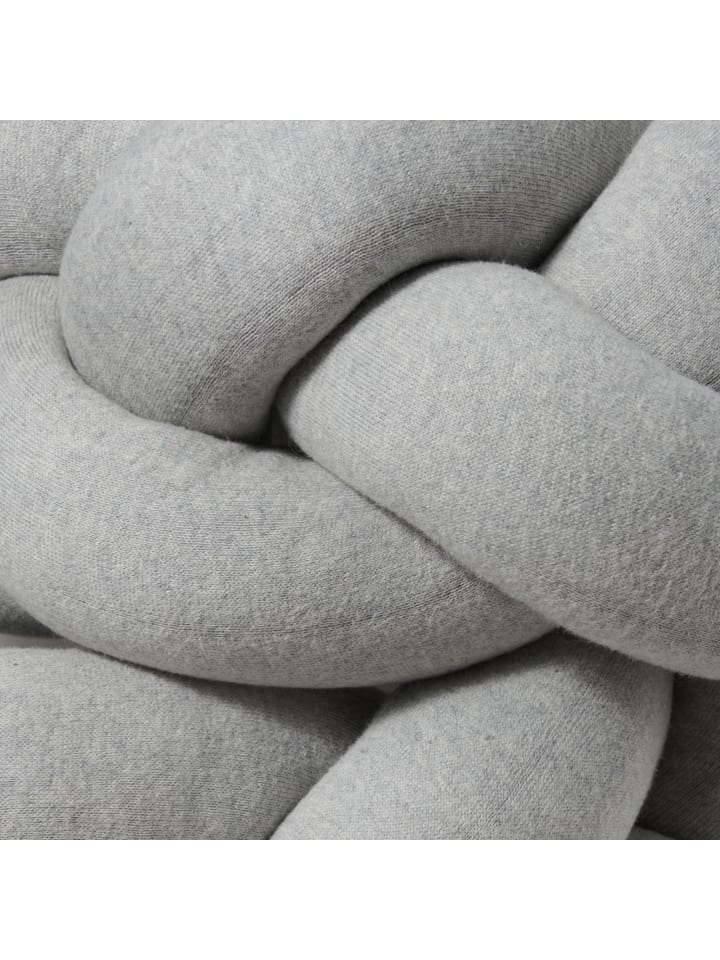 nordic coast company  Bettschlange geflochten XL Grau (L) 300cm günstig kaufen onesize