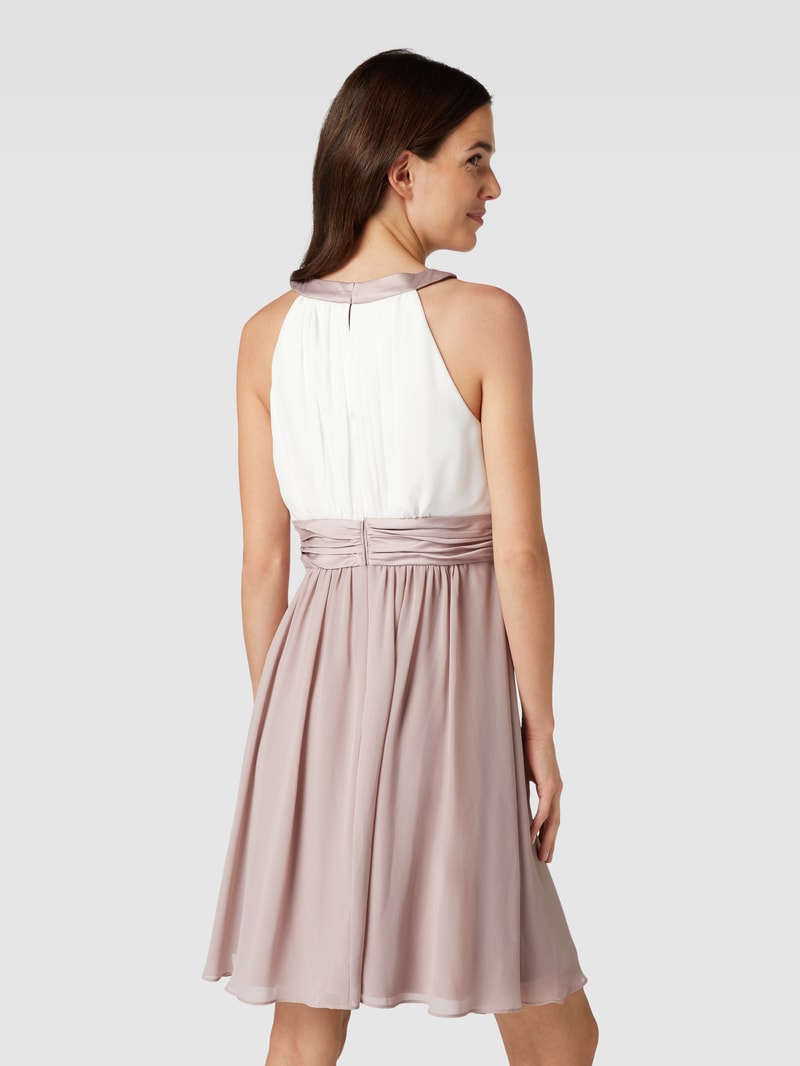 Cocktailkleid mit Neckholder in mauve