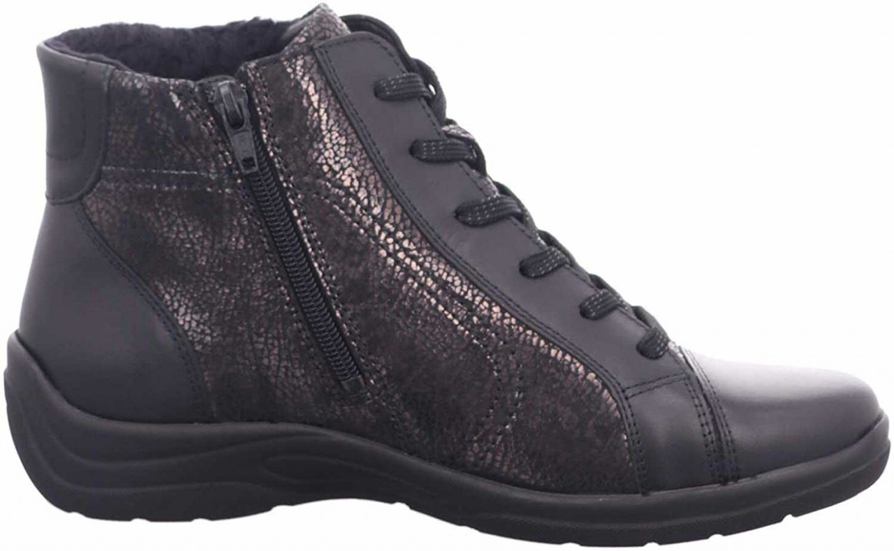 WALDLÄUFER Schnür-Stiefeletten schwarz MEMPHIS ZAC