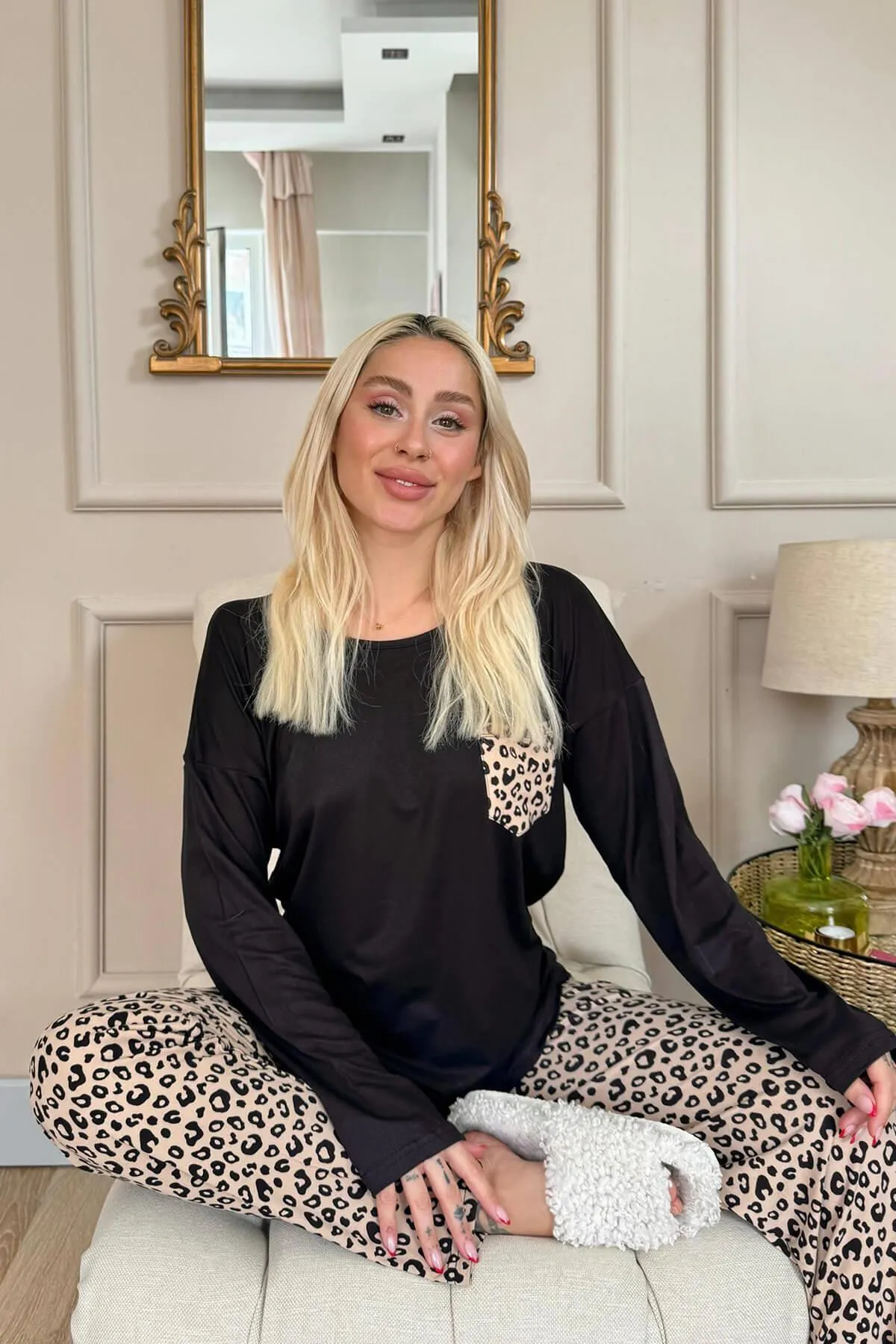 Pijamaevi  Pyjama set - Braun - Unifarben