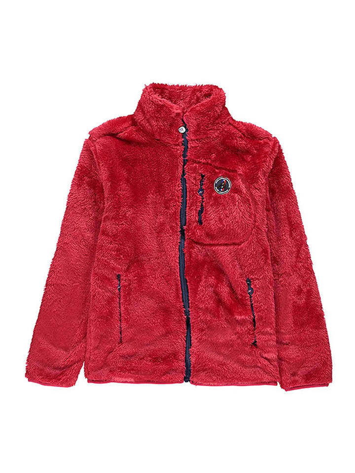 Peak Mountain Fleecejacke in Rot günstig kaufen