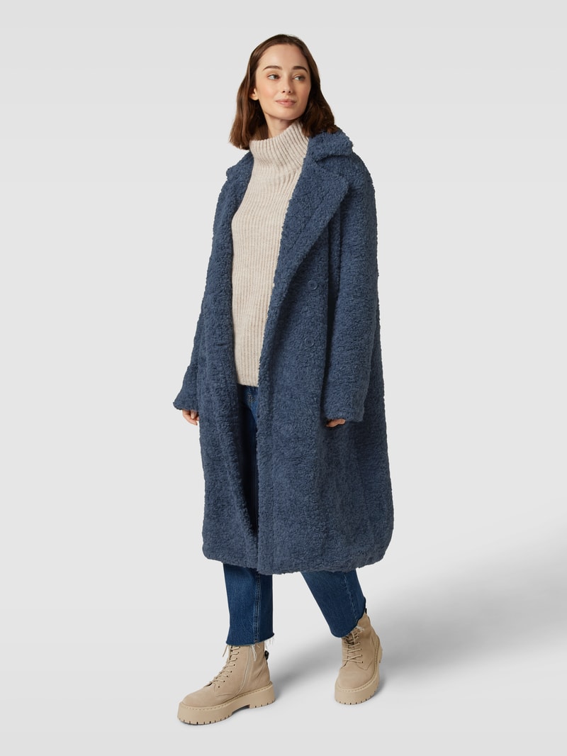 Mantel mit Teddyfell Modell 'Nellie' in anthrazit