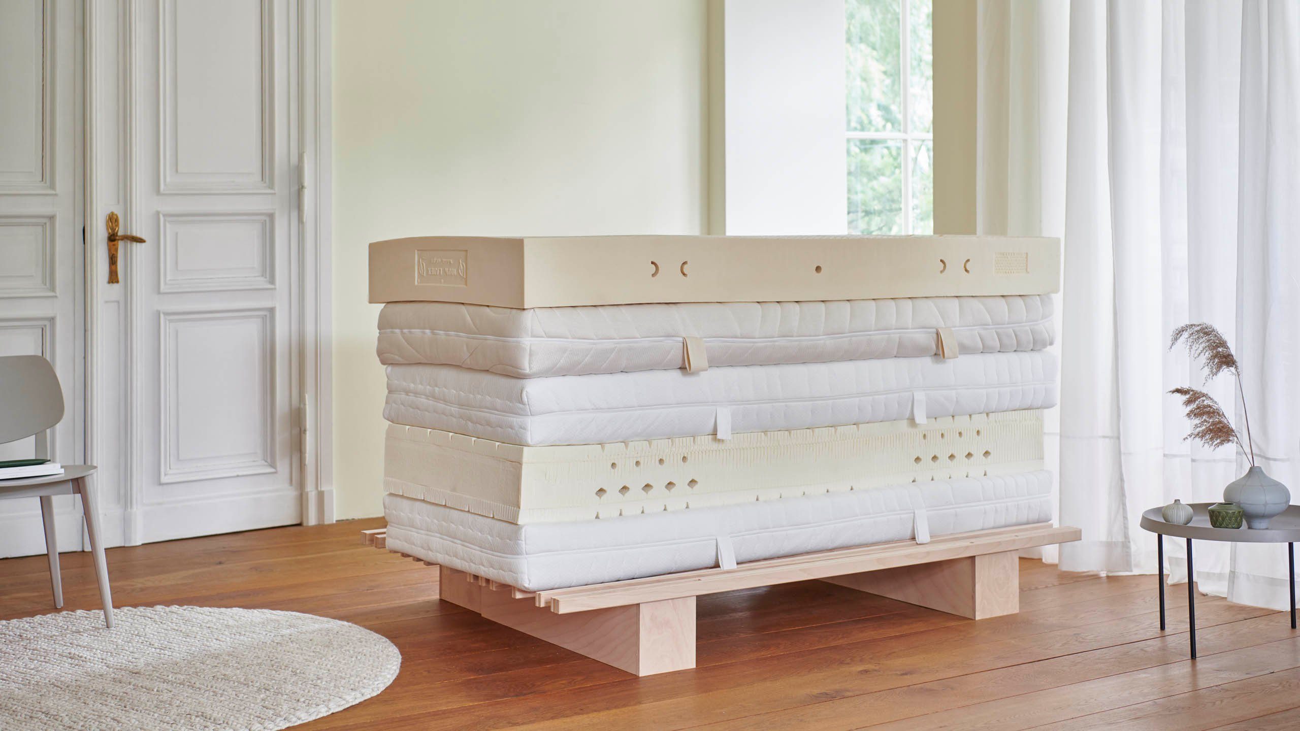 Matratzenauflage Latextopper Natura-LUX H2/3 (RG 75) 80 x 200 ... RAVENSBERGER Matratzen, 80x200 cm mit Baumwoll-Doppeltuch-Bezug