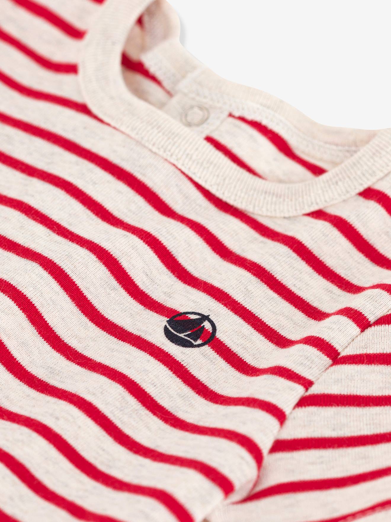 Petit Bateau Baby T-Shirt PETIT BATEAU, Bio-Baumwolle - weiß