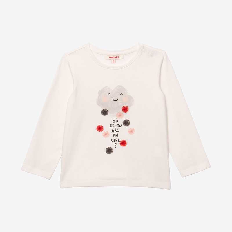 Tee-shirt bio fille nuage Catimini