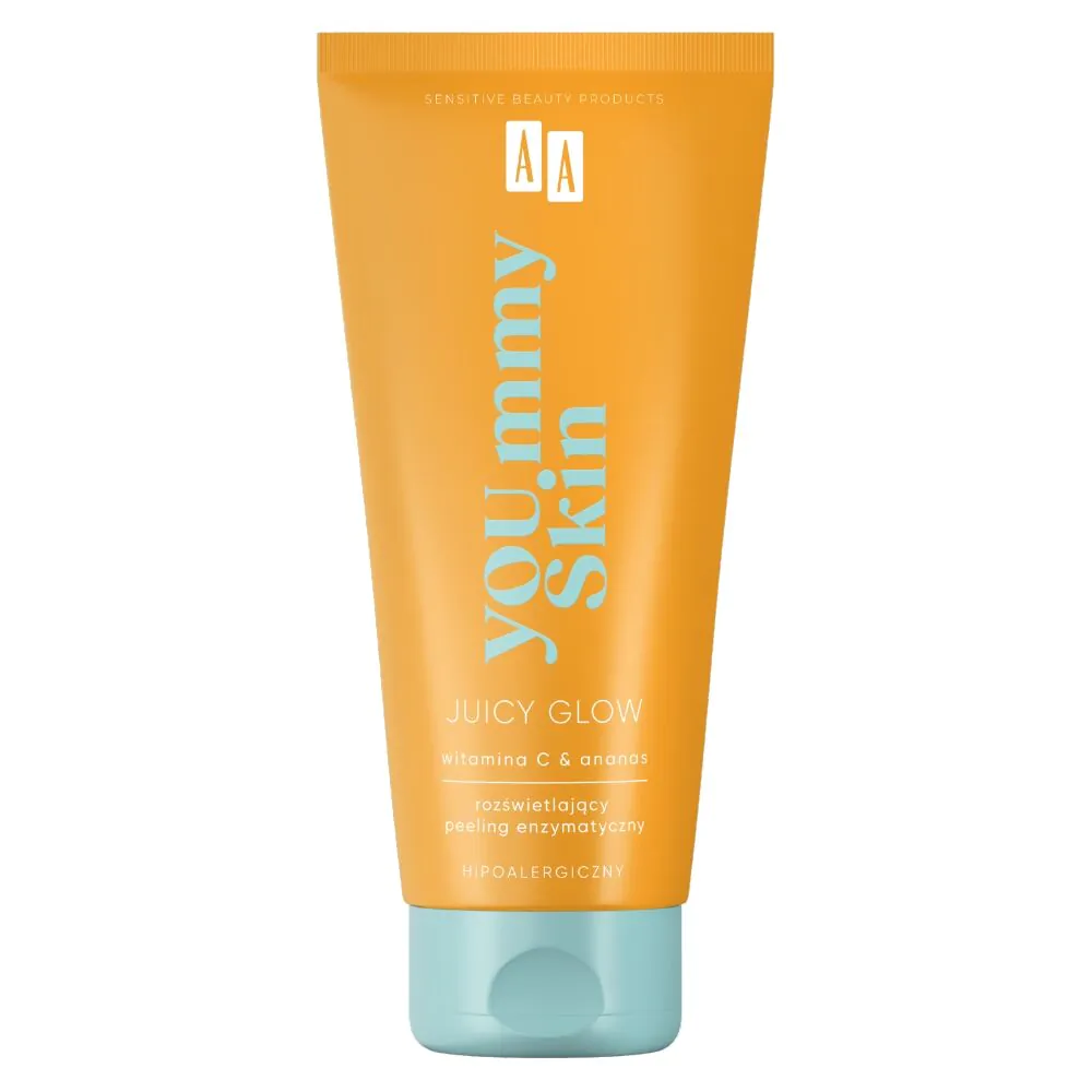 AA Yoummy Skin švytintis fermentinis pilingas, sultinga švytėjimo suteikianti priemonė