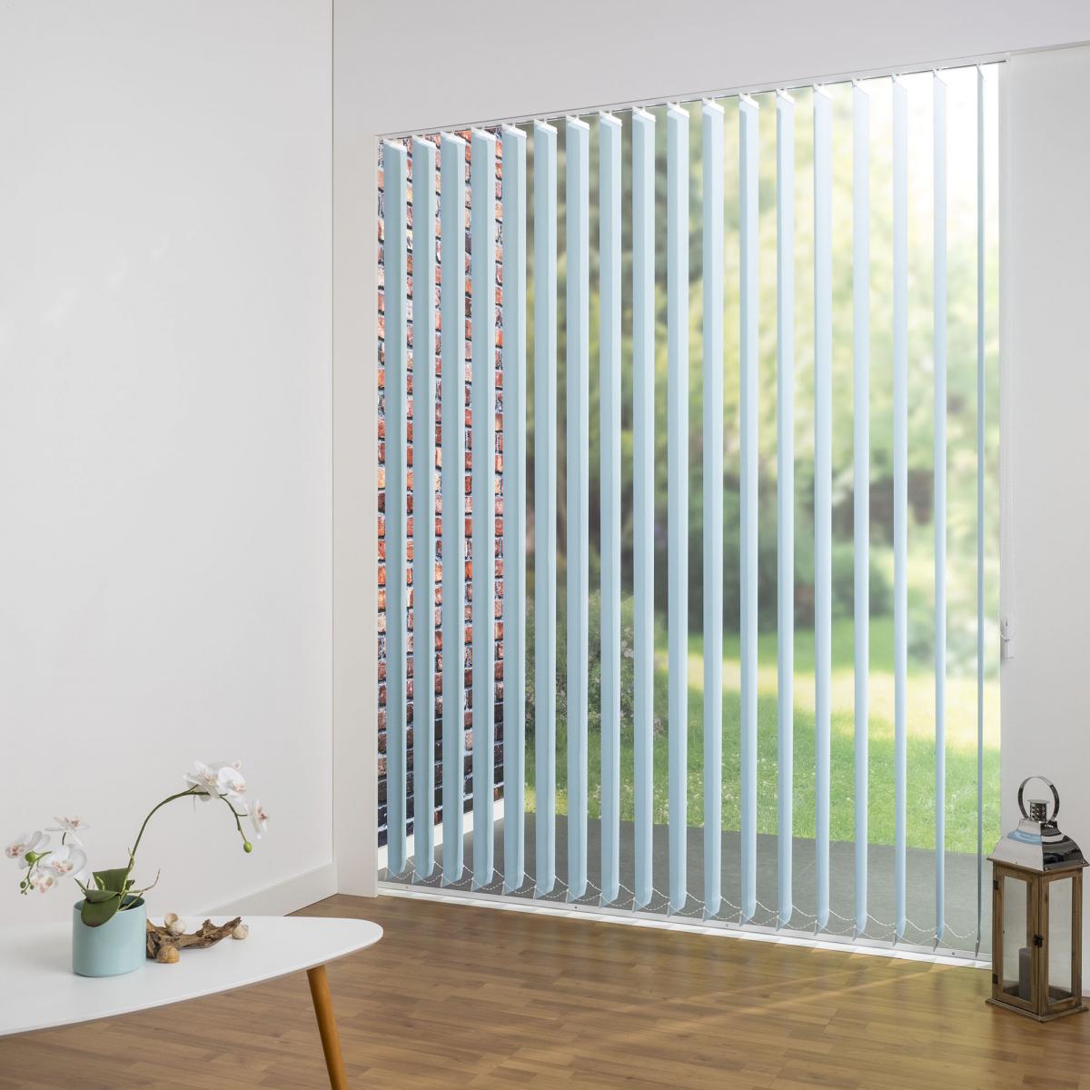 Bella Casa Vertikalanlage Maß, 127 mm Lamelle, 150 x 250 cm, hellblau