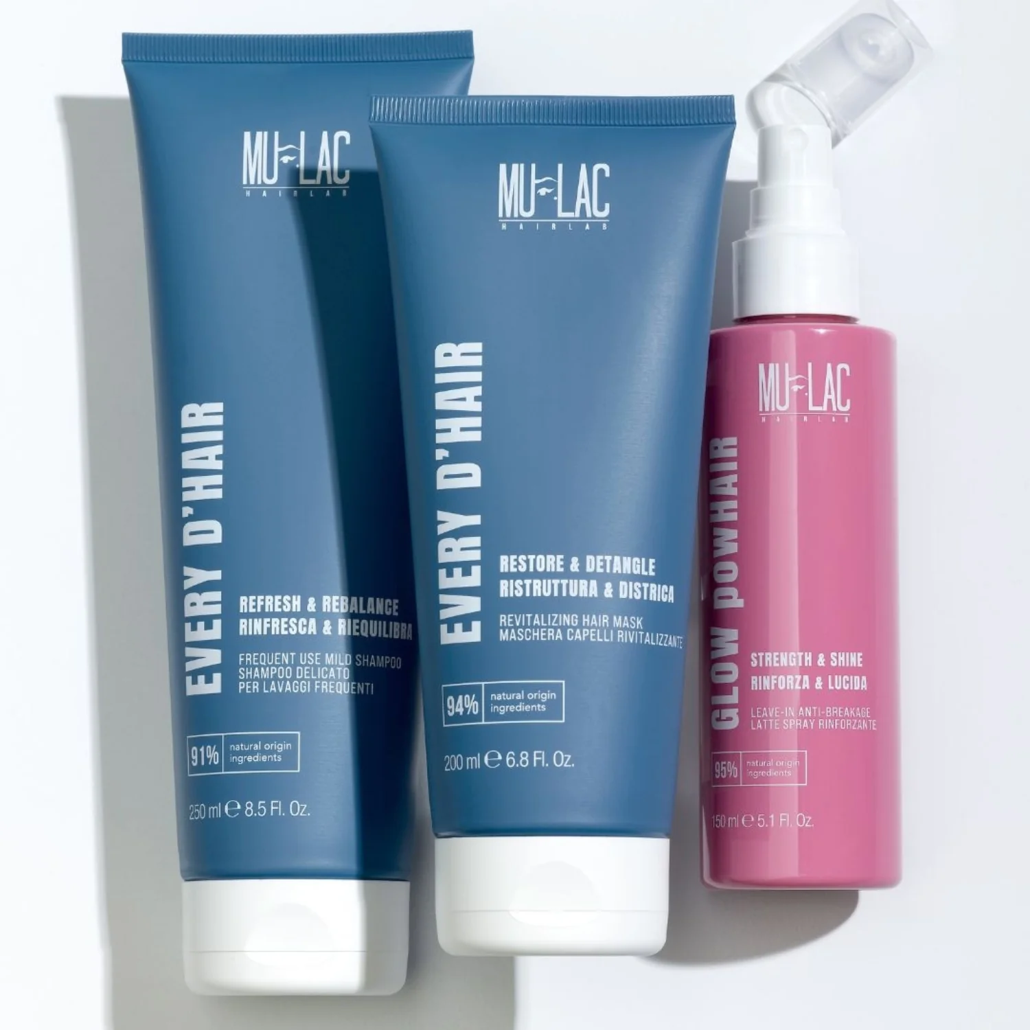 Hairlab REFRESCANDO E REEQUILIBRANDO TODOS OS CABELOS - Shampoo Suave para Uso Frequente - Shampoo Suave, Shampoo para Uso Frequente