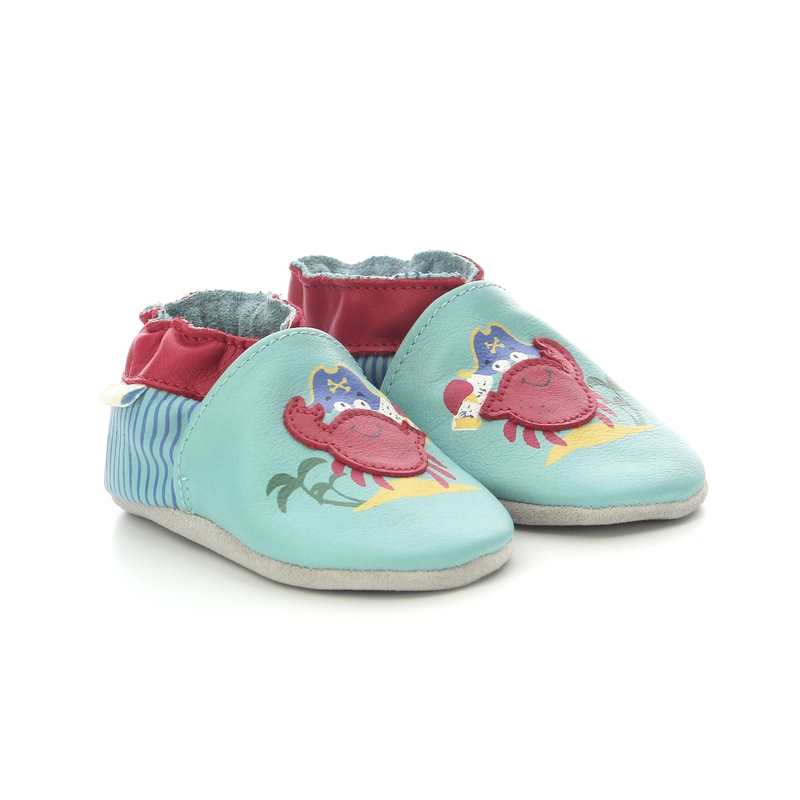 Chaussons cuir Crab Pirate