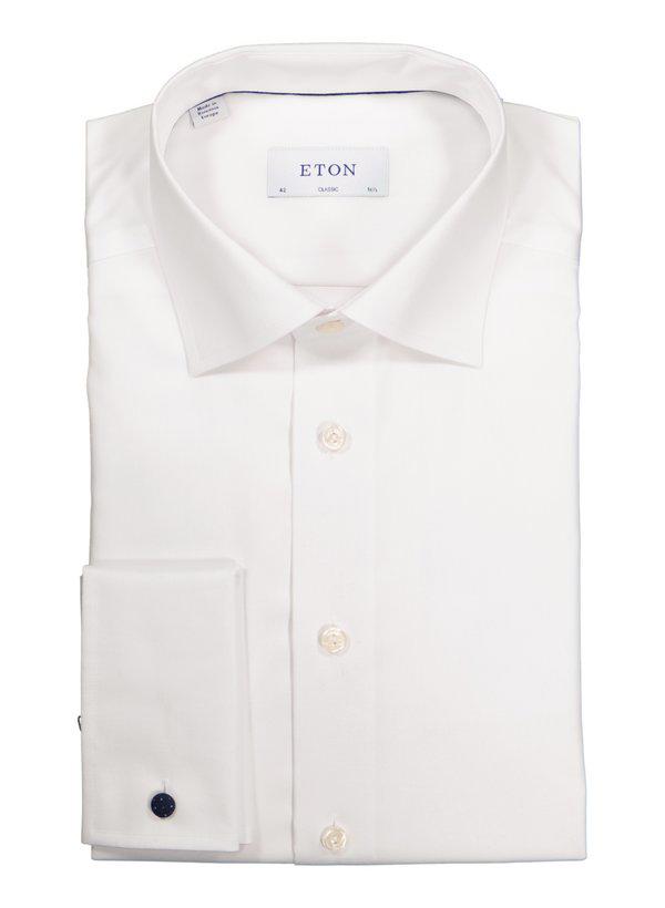 ETON, Hemd, Contemporary Fit, Baumwolle, weiß