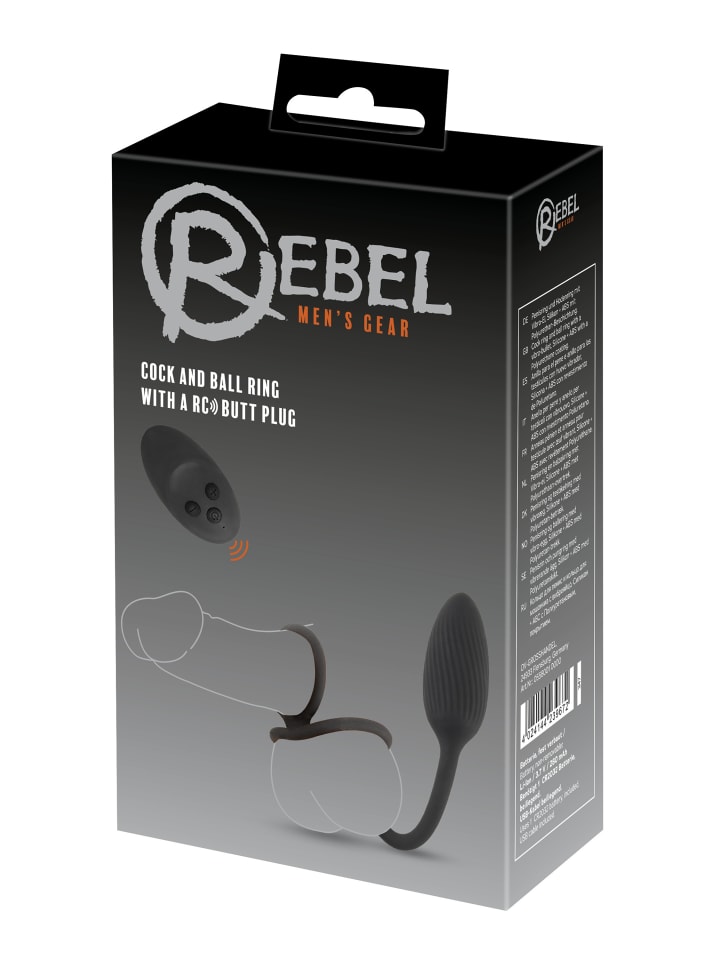 Rebel Vibro-Analplug Rings with a RC B-Plug in schwarz günstig kaufen 24,5