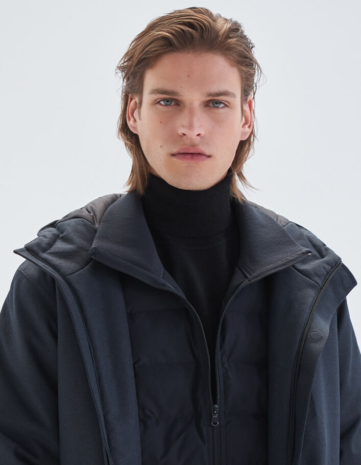 Parka marine WATERPROOF détails Reflective Homme